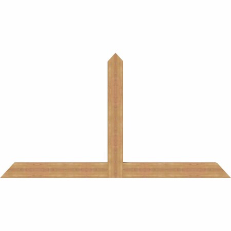 Ekena Millwork Portland Timber Gable Bracket, Western Red Cedar, 84"W x 45"H x 3 1/2"D x 5 1/2"F, 13/12 Pitch GBW084X45X0406POR00SWR